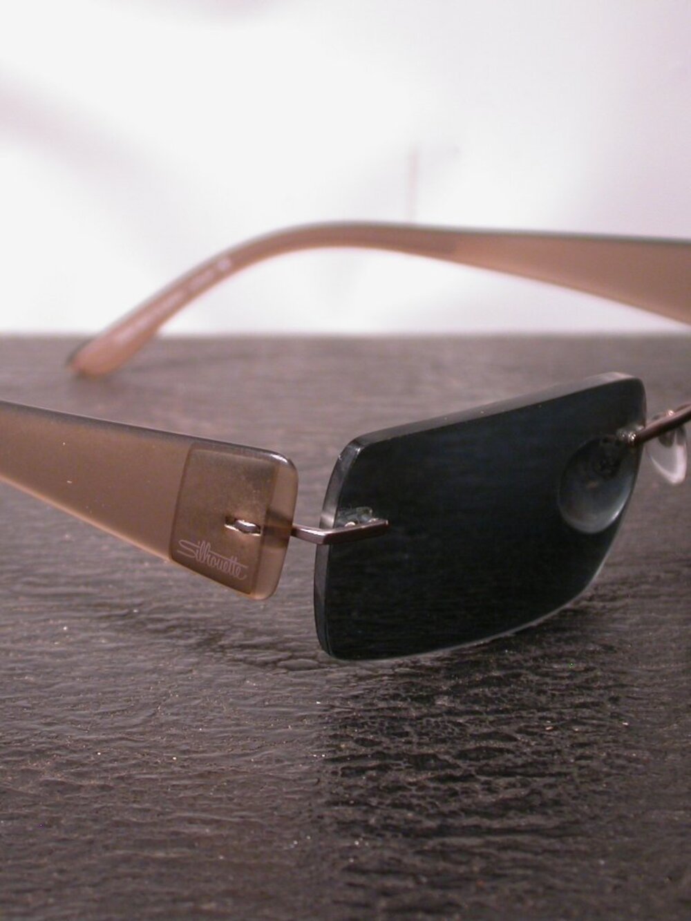 Silhouette Titan Frameless Gold Clear Light Weight Eyeglasses Made in Austria